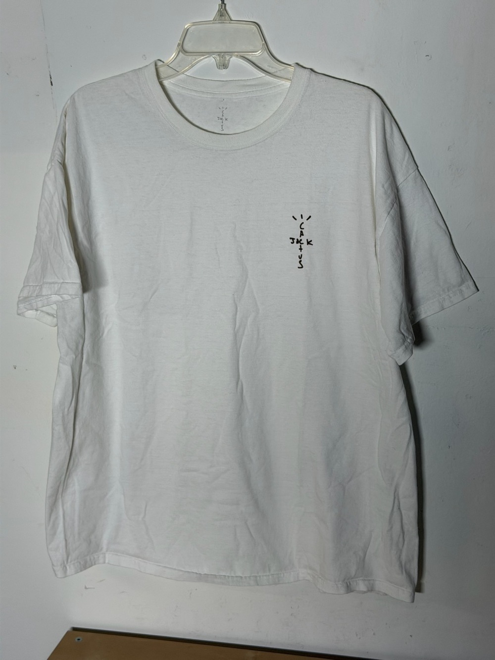 Travis Scott Cactus Jack CJ Logo T-Shirt White Men’s XL 2020 La Flame